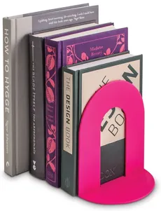 Book End - podpórka pod książki - różowa