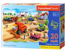 Puzzle Maxi konturowe Work in the Farm 20