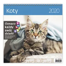 Kalendarz wieloplanszowy Koty 30x30 2020