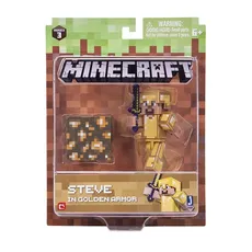 Minecraft figurka Steve w złotej zbroi