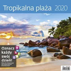 Kalendarz wieloplanszowy Tropikalna plaża 30x30 2020