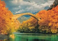 Kalendarz 2020 trójdzielny Most Jesienią