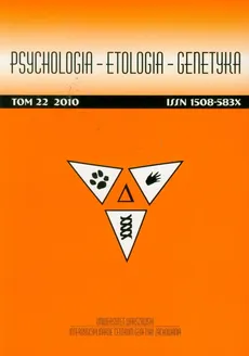 Psychologia-etologia-genetyka t.22/2010