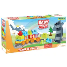 Baby Blocks Railway1.45m - Kolejka 36 el.