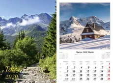 Kalendarz 2020 wieloplanszowy Tatry dwustronny