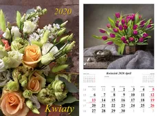 Kalendarz 2020 wieloplanszowy Kwiaty - Outlet