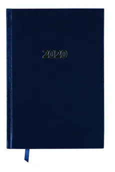 Kalendarz 2020 A5 książkowy dzienny granatowy