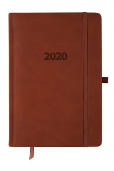 Kalendarz 2020 A5 książkowy dzienny Lux jasnobrązowy