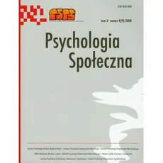 Psychologia Społeczna 4/2008 - Outlet