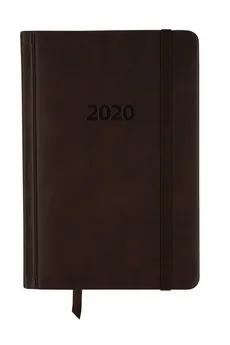 Kalendarz 2020 KK-B6DL Dzienny B6 Lux brązowy