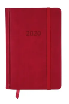 Kalendarz 2020 KK-B6DL Dzienny B6 Lux czerwony