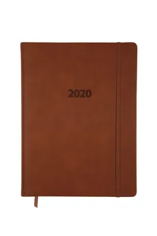Kalendarz 2020 KK-A4TL książkowy A4 tygodniowy Lux jasnobrązowy