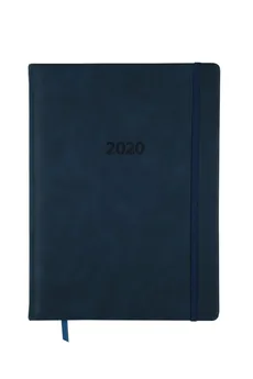 Kalendarz 2020 KK-A4TL książkowy A4 tygodniowy Lux niebieski