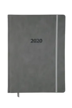 Kalendarz 2020 KK-A4TL książkowy A4 tygodniowy Lux szary