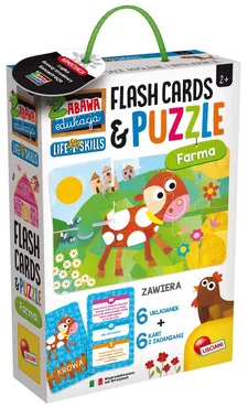 Zabawa i edukacja puzzle dziecięce i flashcards - Farma - Outlet