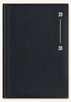 Kalendarz książkowy B5 Classic 2020 czarny biały laser