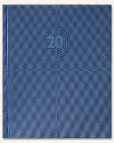 Kalendarz książkowy B6 Plus 2020 niebieski cristal