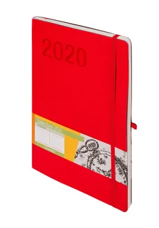 Impresja Kalendarz B5 TDW czerwony 2020