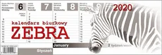 Kalendarz 2020 Biurkowy Zebra - Bogna Parma