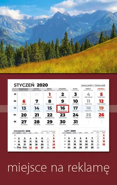 Kalendarz 2020 jednodzielny - Bogna Parma