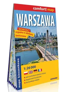 Warszawa kieszonkowy laminowany plan miasta 1:26 000