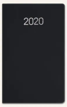 Kalendarz A6 notesowy classic 2020 czarny soft