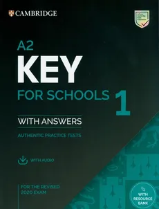 A2 Key for Schools 1 for the Revised 2020 Exam Student's Book with Answers with Audio - Outlet
