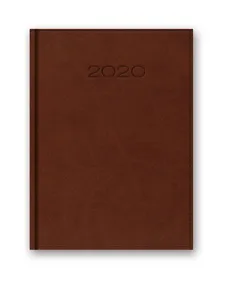 Kalendarz 2020 20-21DR A5 dzienny brązowy
