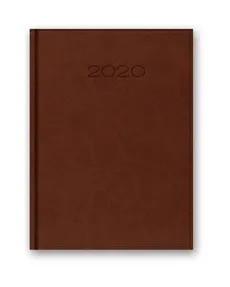 Kalendarz 2020 20-21D A5 dzienny brązowy