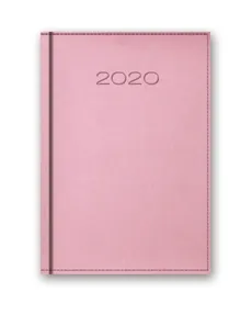 Kalendarz 2020 20-41D B6 dzienny pudrowy róż