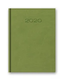 Kalendarz 2020 20-21D A5 dzienny jasnozielony