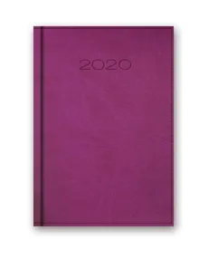 Kalendarz 2020 20-41D B6 dzienny fioletowy
