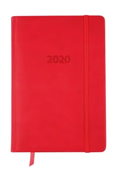 Kalendarz 2020 książkowy A5 tygodniowy Lux czerwony