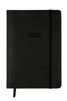 Kalendarz 2020 książkowy A5 tygodniowy Lux czarny