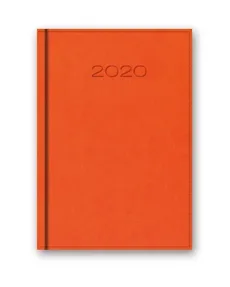 Kalendarz 2020 20-41D B6 dzienny pomarańczowy