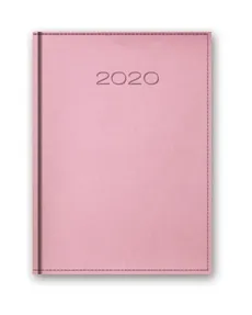 Kalendarz 2020 20-21D A5 dzienny purpurowy
