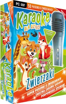 Karaoke dla dzieci Zwierzaki z mikrofonem (PC-DVD) - Outlet