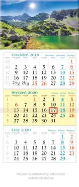 Kalendarz 2020 trójdzielny KT 02 Jezioro