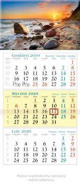 Kalendarz 2020 trójdzielny KT 03 Wybrzeże