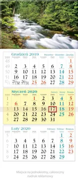 Kalendarz 2020 trójdzielny KT 06 Las