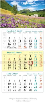Kalendarz 2020 trójdzielny KT 07 Krokusy