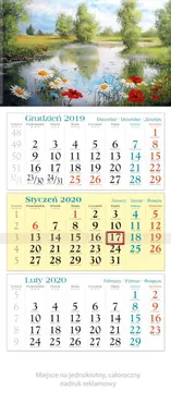 Kalendarz 2020 trójdzielny KT 17 Rzeka