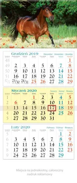 Kalendarz 2020 trójdzielny KT 19 Rumak