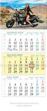 Kalendarz 2020 trójdzielny KT 20 Motor