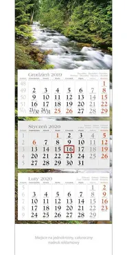 Kalendarz 2020 trójdzielny ekonomiczny KE 02 Ruczaj