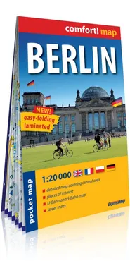 Berlin kieszonkowy laminowany plan miasta 1:20 000