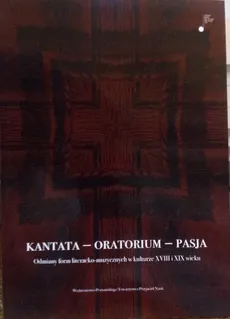 Kantata-oratorium-pasja - Outlet