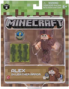 Minecraft Alex w skórzanej zbroi