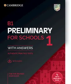B1 Preliminary for Schools 1 for the Revised 2020 Exam Authentic practice tests with Answers with Audio - Outlet