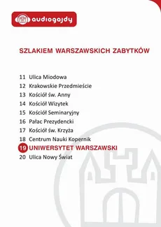 Uniwersytet Warszawski. Szlakiem warszawskich zabytków - Ewa Chęć